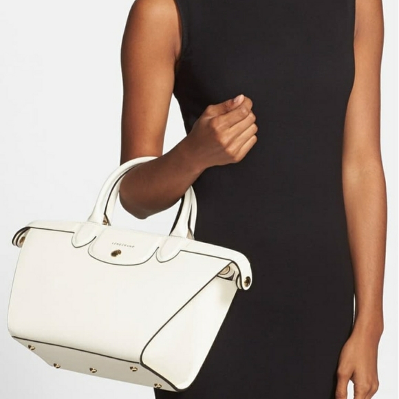 Longchamp Handbags - Longchamp Heritage Cream Satchel Bag